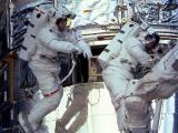 	
SM3A: Foale and Nicollier on Spacewalk