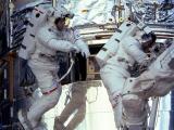 	
SM3A: Foale and Nicollier on Spacewalk