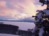 Winter view as seen from Lake Butte overlook